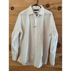 Ben Sherman mens the original white button down shirt. stretch. Size 17.